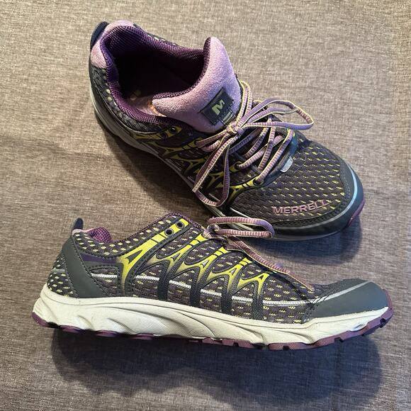 Merrell Mix Master Move Glide Trail Running Shoes Womens SZ 7 Granite Purple - Picture 3 of 9